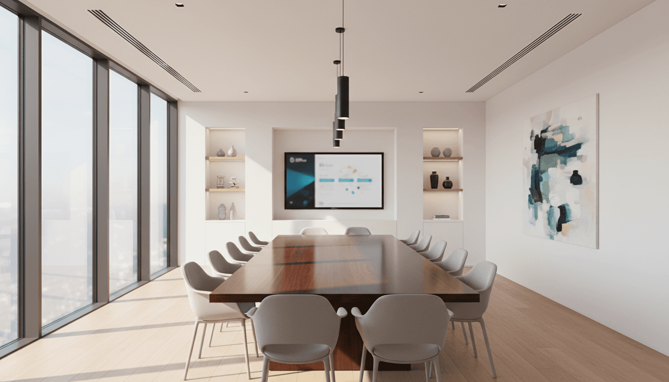 Modern office meeting room